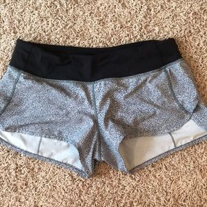 Gray Lululemon speed up shorts